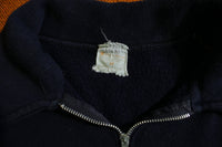 Casualwear 1960's Half Zip Long Sleeve Shirt. Vintage Casual Wear Polo