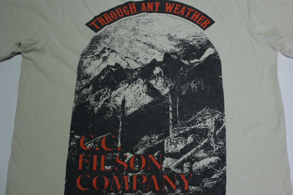 C.C. Filson Company Through Any Weather Big Graphic Made in USA T-Shirt