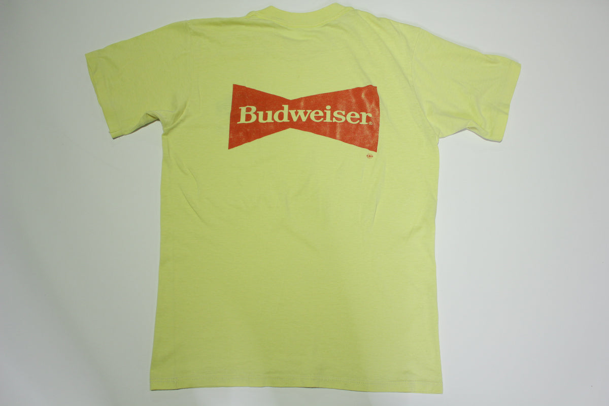 Budweiser Columbia Cup Vintage July 27th Tri-Cities Tour Guide 80's Screen Stars T-Shirt