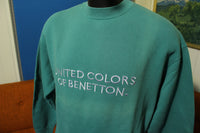 United Colors of Benetton Vintage Green Spain Embroidered Logo