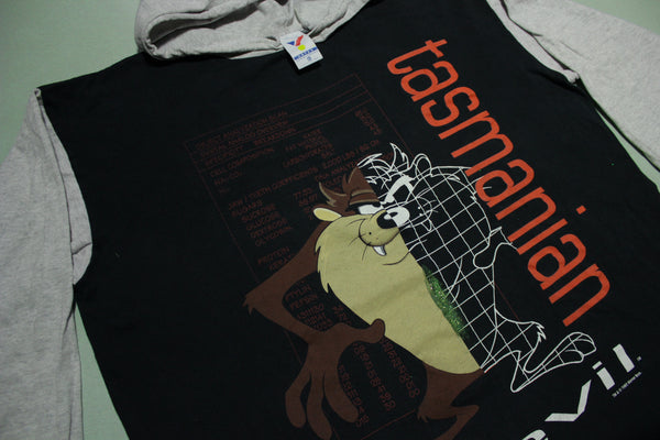 Tasmanian Devil Vintage 1993 Long Sleeve Hoodie 90s Taz T-Shirt