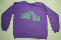 Morning Sun Vintage 80's Spring Purple Rain Crewneck Sweatshirt