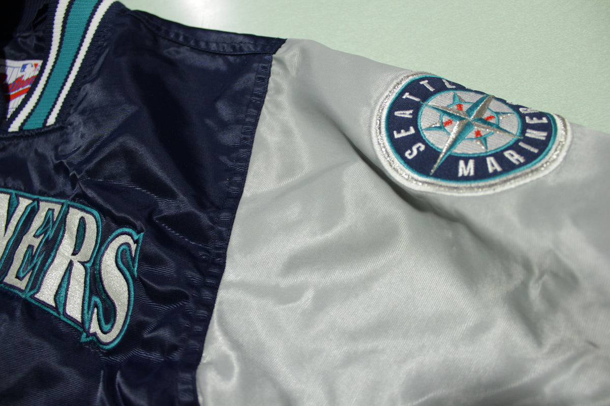 Vintage Mens Medium Starter Seattle Mariners 90's White Stitched Baseball  Jersey