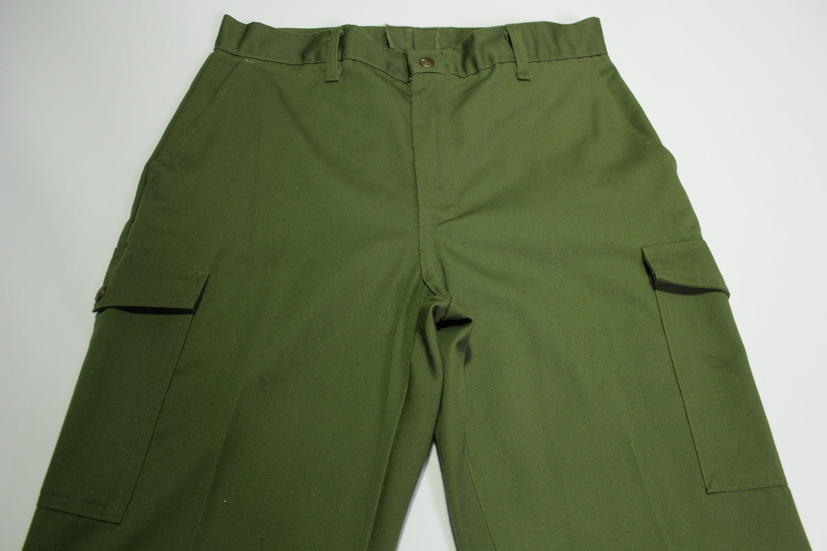 Boy Scouts of America Vintage 70's Talon Zipper Cargo Official Uniform Pants