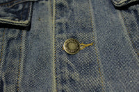 Wranglers Hero Vintage 90's Denim Blue Trucker Jean Jacket 2 Side Pockets