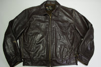 Sears Oakbrook Sportswear Vintage 1960's Steerhide Leather Bomber Jacket