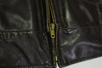 Sears Oakbrook Sportswear Vintage 1960's Steerhide Leather Bomber Jacket