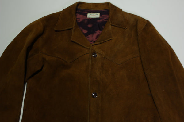 Garcia Leal Calidad Vintage 50's Stitched Monterrey Mexico Suede Leather Jacket
