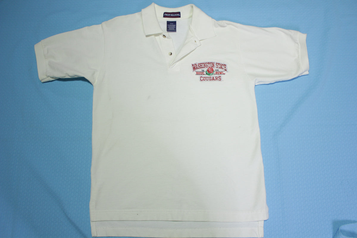Washington State Cougars Vintage 90's 1998 Rose Bowl WSU Polo Shirt