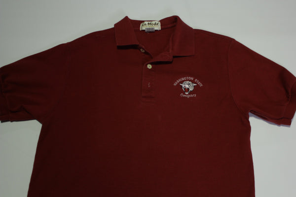 Washington State Cougars Vintage 90's LaMode WSU Polo Shirt