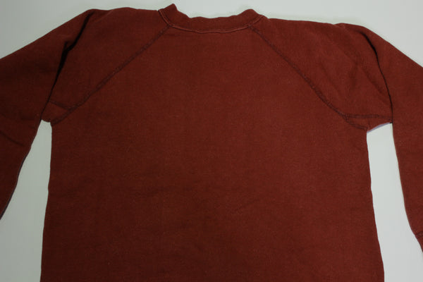 Blank Red 60's Vintage Gusset Chain Stitched Crewneck Sweatshirt