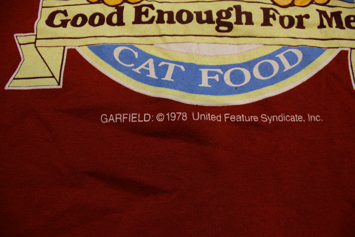 Alpo 1978 Vintage Deadstock Garfield Cat Food Single Stitch T-Shirt