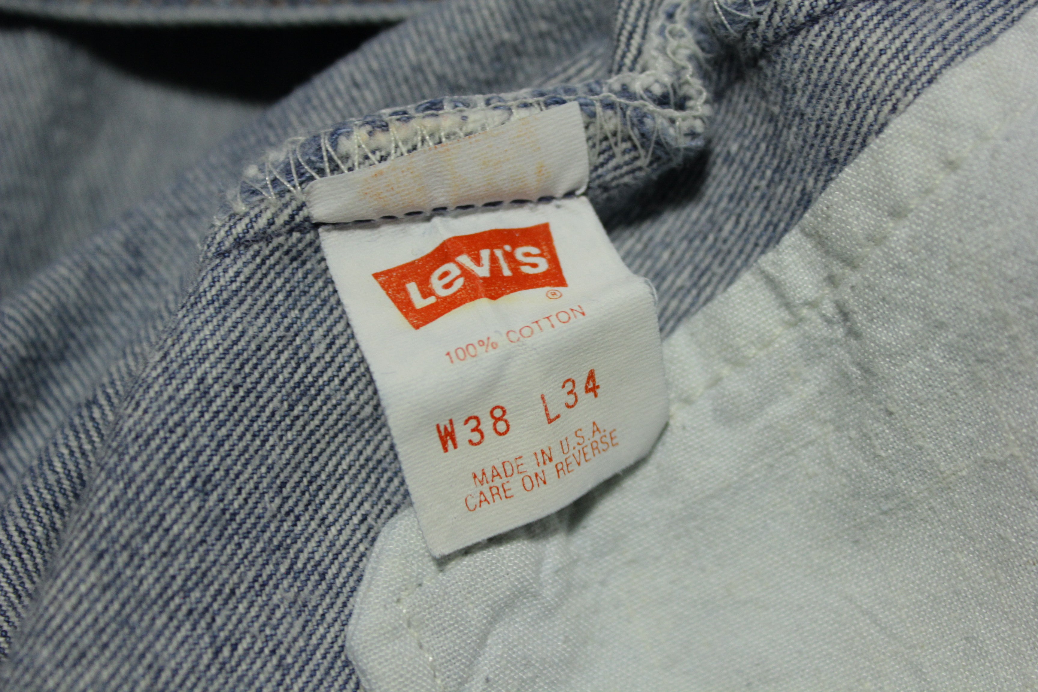 Levis 80s 501 Straight Leg Button Fly Jeans. Vintage Grunge Punk