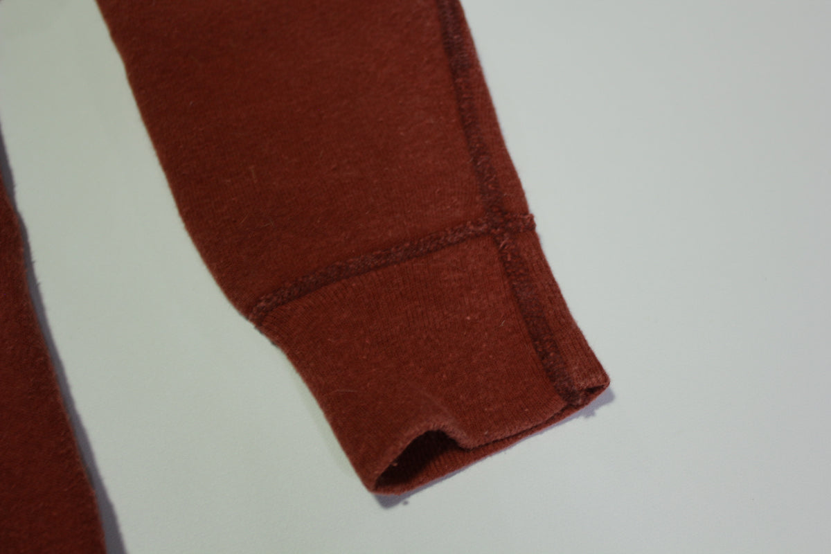 Blank Red 60's Vintage Gusset Chain Stitched Crewneck Sweatshirt