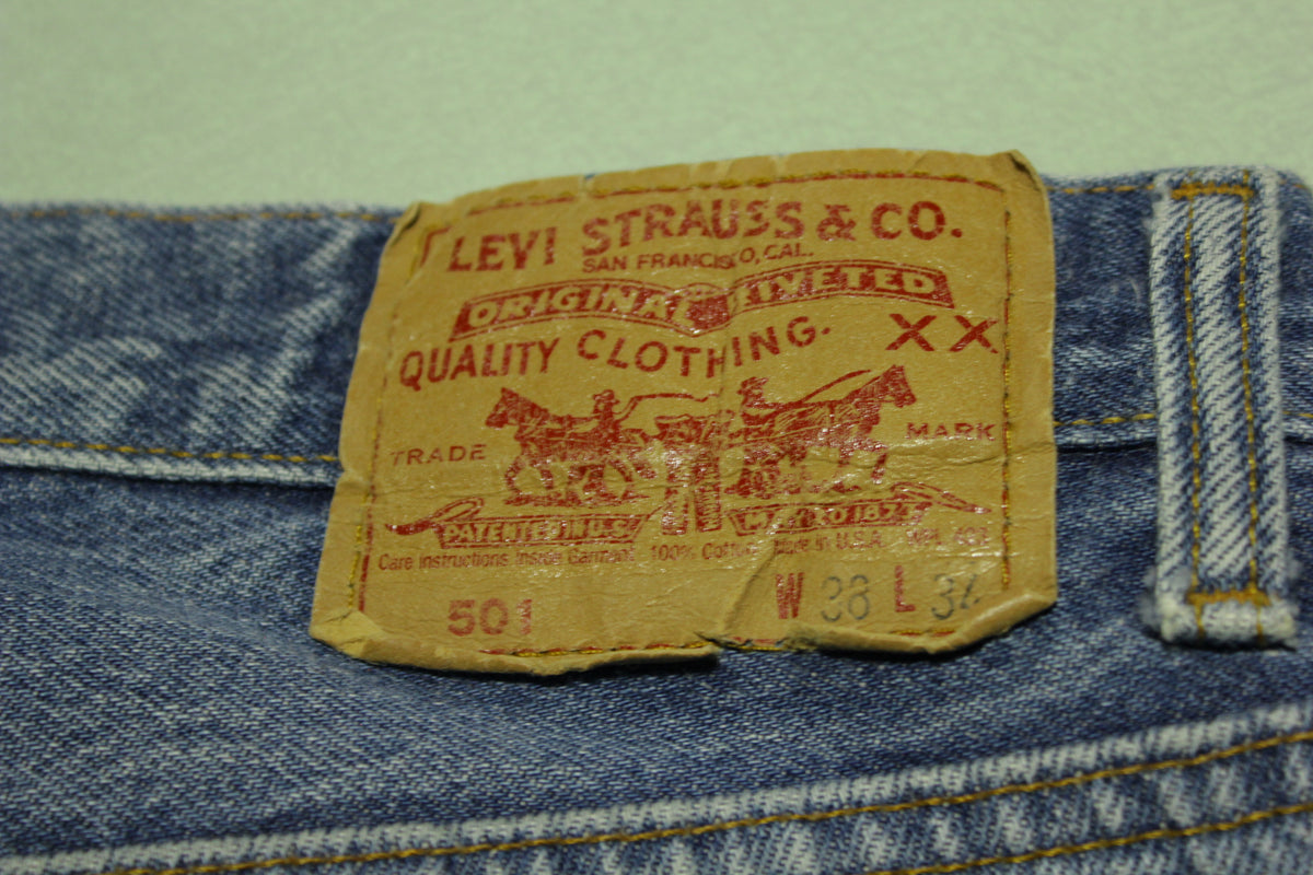 Levis 80s 501 Straight Leg Button Fly Jeans. Vintage Grunge Punk Made ...