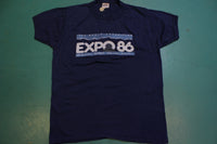 Expo 86 Vintage 1986 80's World's Fair Vancouver Canada Single Stitch T-Shirt