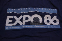Expo 86 Vintage 1986 80's World's Fair Vancouver Canada Single Stitch T-Shirt