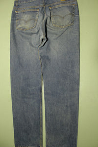 Levis 80s 501 Straight Leg Button Fly Jeans. Vintage Grunge Punk Made in USA 38x33