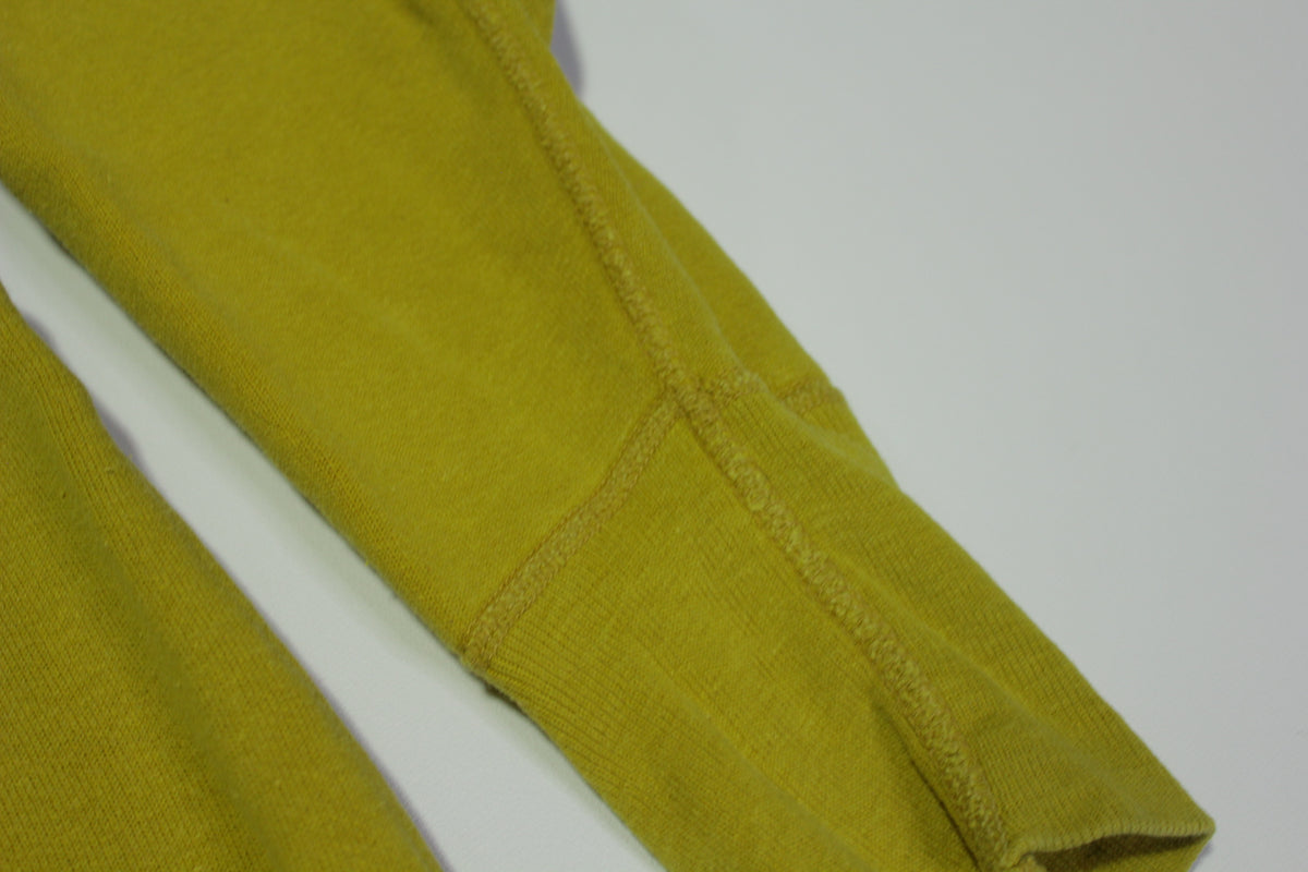 Blank Yellow 60's Vintage Gusset Chain Stitched Crewneck Sweatshirt