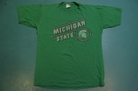 Michigan State Vintage 80's Swingster Green Single Stitch USA College T-Shirt