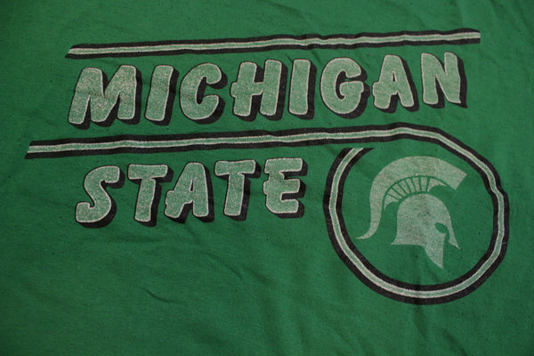 Michigan State Vintage 80's Swingster Green Single Stitch USA College T-Shirt