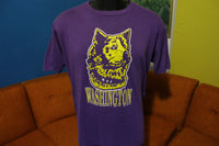 University of Washington Vintage 80s Huskies Purple T-Shirt USA