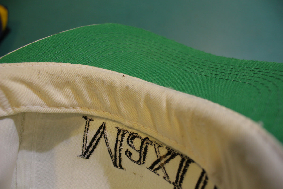Maxfli Pin Striped Golf  90's Vintage Cinch Back Trucker Cap Hat