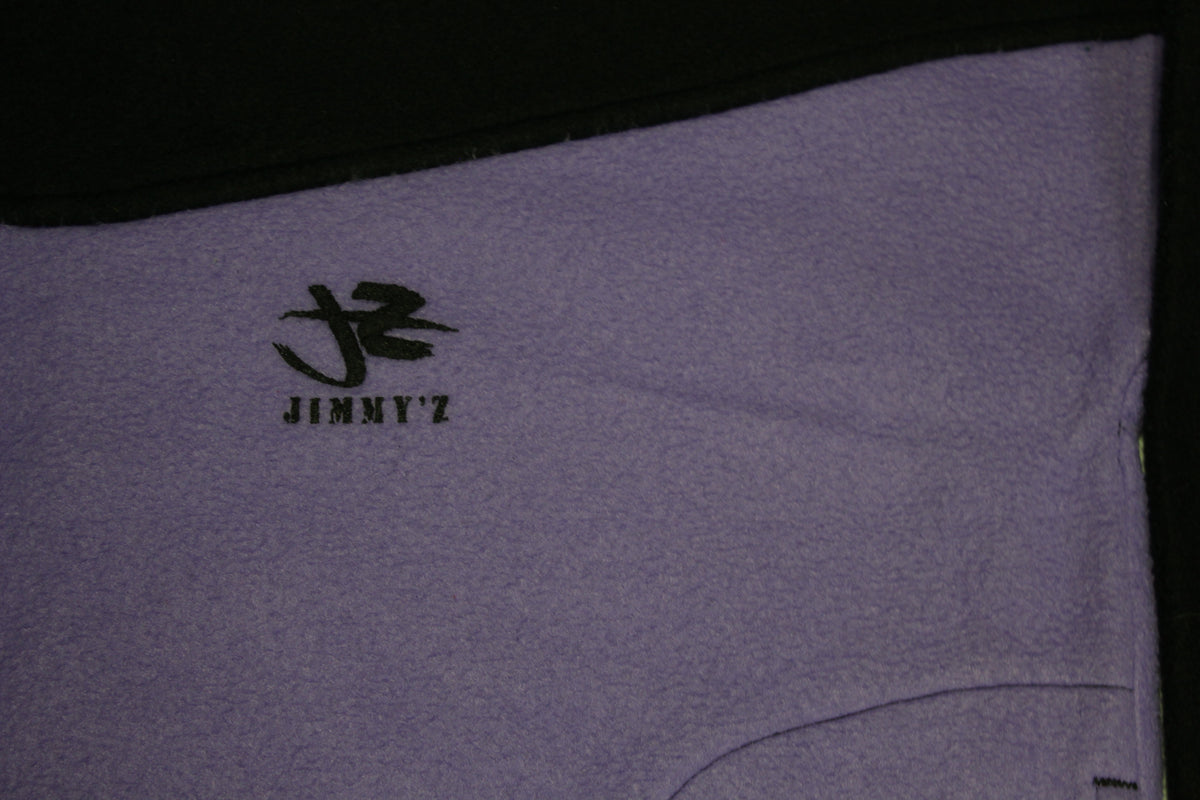 Jimmy Z Vintage 80s Made in USA Fleece Color Block Pocket Pullover Sweatshirt