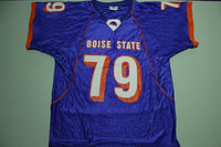 Boise State Vintage 90's Blue Orange Football Jersey 79 Made in USA