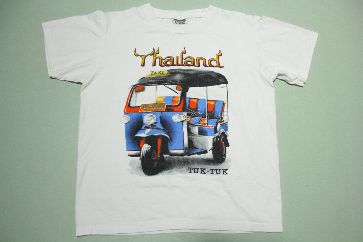 Thailand Tuk Tuk Taxi  Cart 90's Vintage T-Shirt