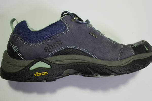 Ahnu Montara II Womens Size 9.5 Waterproof Hiking Trail Shoes Vibram Gray Blue F19616L