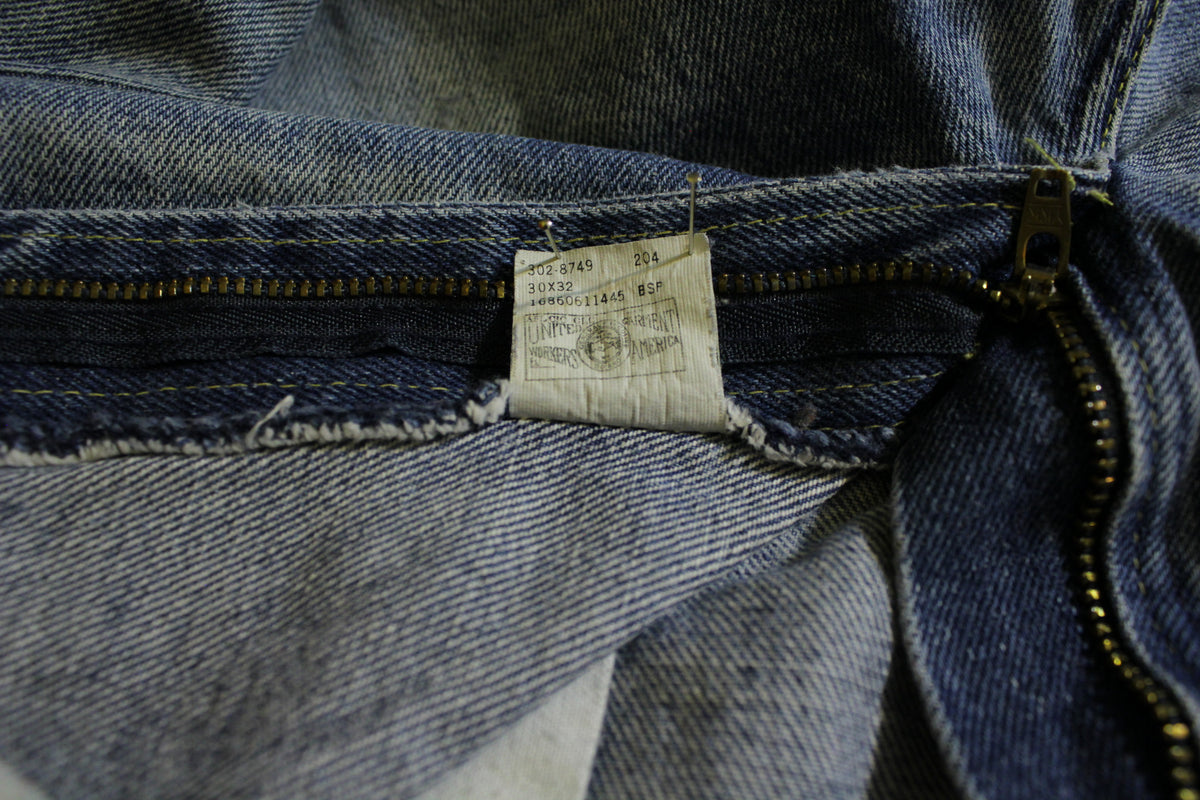 Lee Riders Blue Jeans Vintage Denim 1980's Made In USA 27x30 Grunge Nirvana