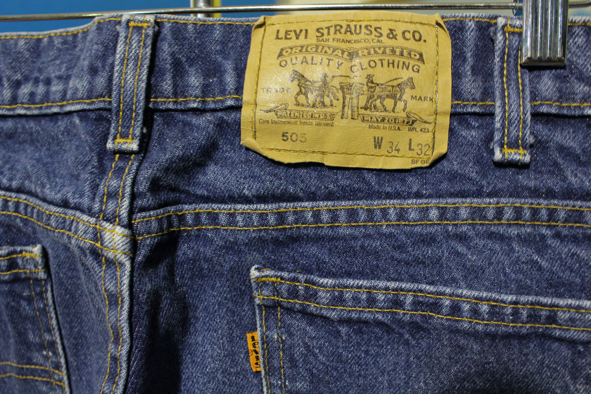 Levis Vintage 80's Faded Orange Tab USA x 31 Jeans. Regular Fit – thefuzzyfelt
