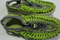 KEEN UNEEK Neon Yellow Braided Cord Knit Fisherman Sandals Hiking Shoes Womens 8.5