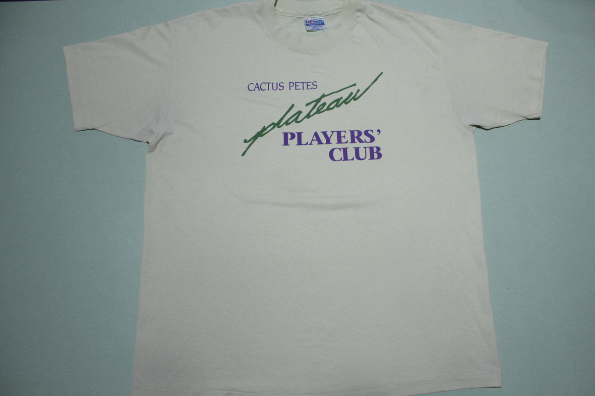 Cactus Pete's Players Club Vintage 90's Single Stitch USA Hanes T-Shirt