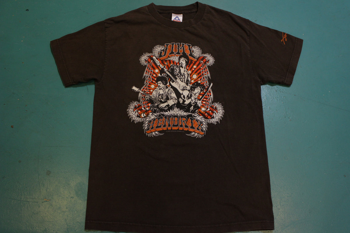 Jimi Hendrix 2004 Brown Authentic Experience Band T-Shirt
