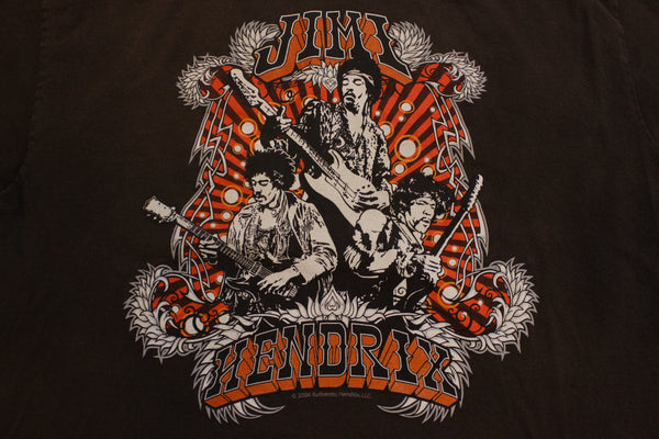 Jimi Hendrix 2004 Brown Authentic Experience Band T-Shirt