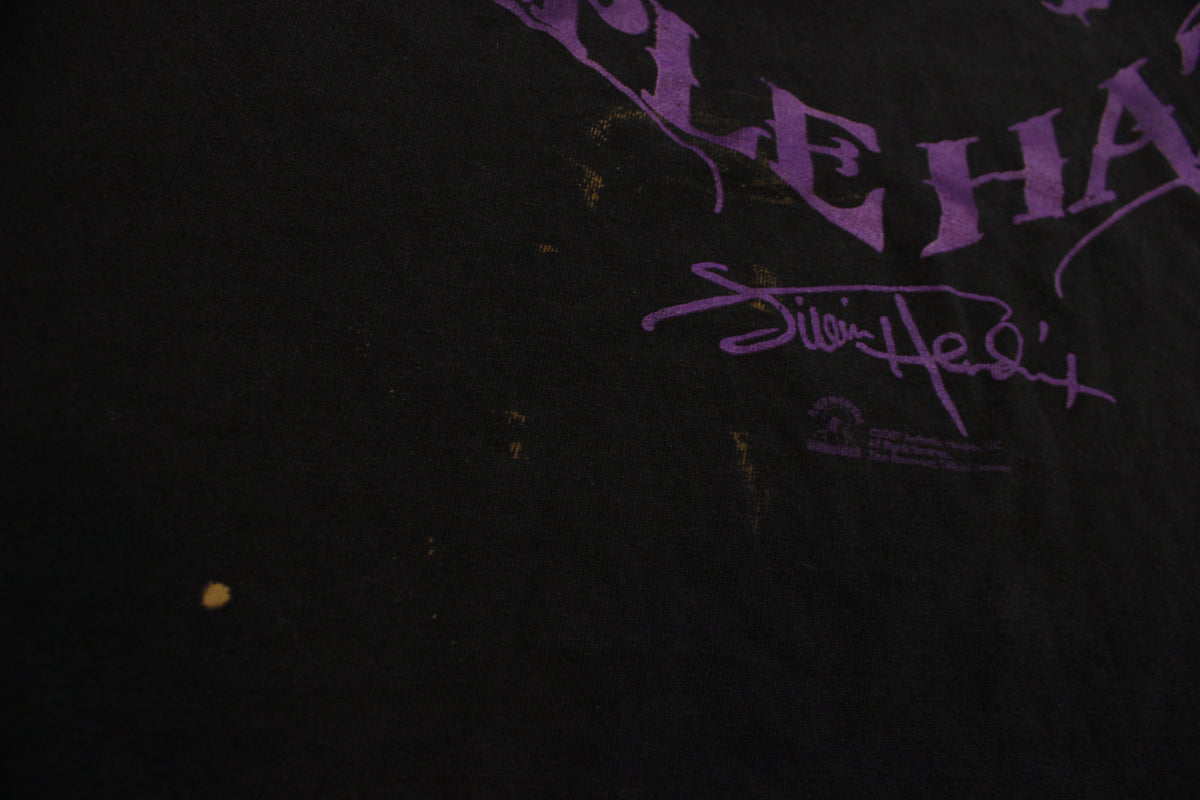 Purple Haze Jimi Hendrix 2007 Black Authentic Zion Rootswear Band T-Shirt