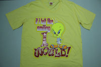 Tweety Bird Feel Like Smiling Vintage 2002 Looney Tunes WB Cartoon T-Shirt