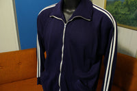 Sportswear Striped Acrylic Track Jacket. Zip Up 70's Sweatshirt.