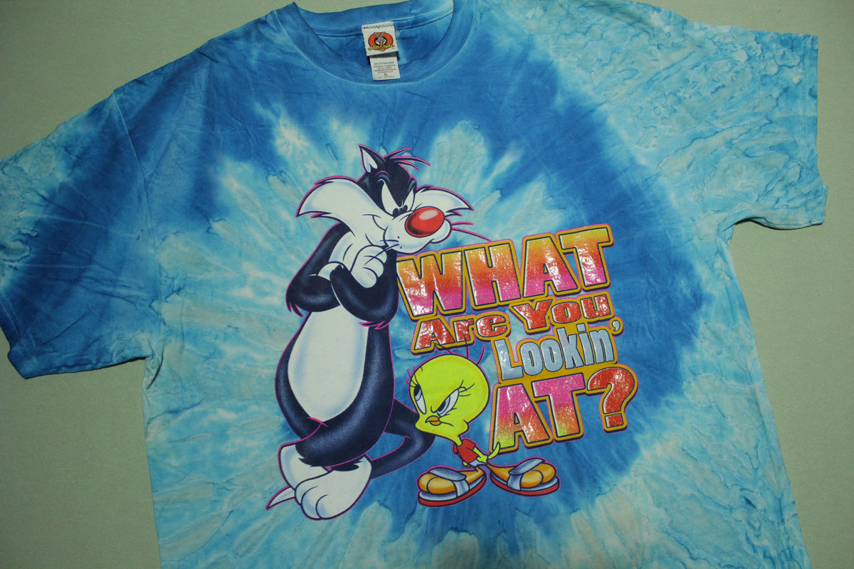 Sylvester Tweety What You Looking At Vintage 90's Looney Tunes WB