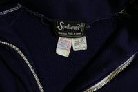 Sportswear Striped Acrylic Track Jacket. Zip Up 70's Sweatshirt.