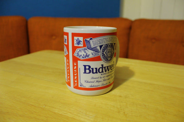 Budweiser Vintage 80s Coffee Mug Anheuser Busch /Official Product