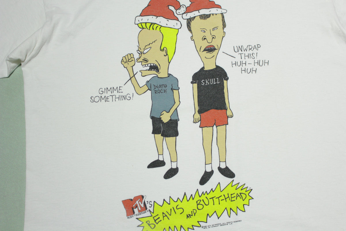 Beavis & Butthead MTV Vintage 1993 Stanley Desantis 90's Movie Promo Cartoon T-Shirt