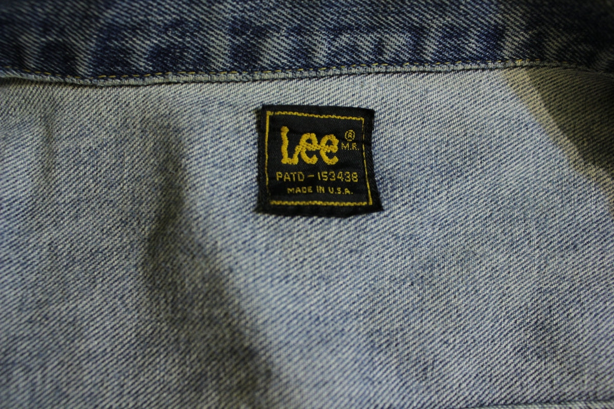 Lee Riders Vintage 70s Jean Jacket Black Label Made in USA 153438 