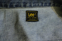 Lee Riders Vintage 70s Jean Jacket Black Label Made in USA 153438 Patd