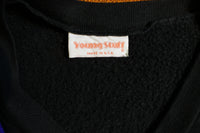 Young Stuff 80s V-Neck Striped New Wave Belinda Carlisle Sweatshirt.