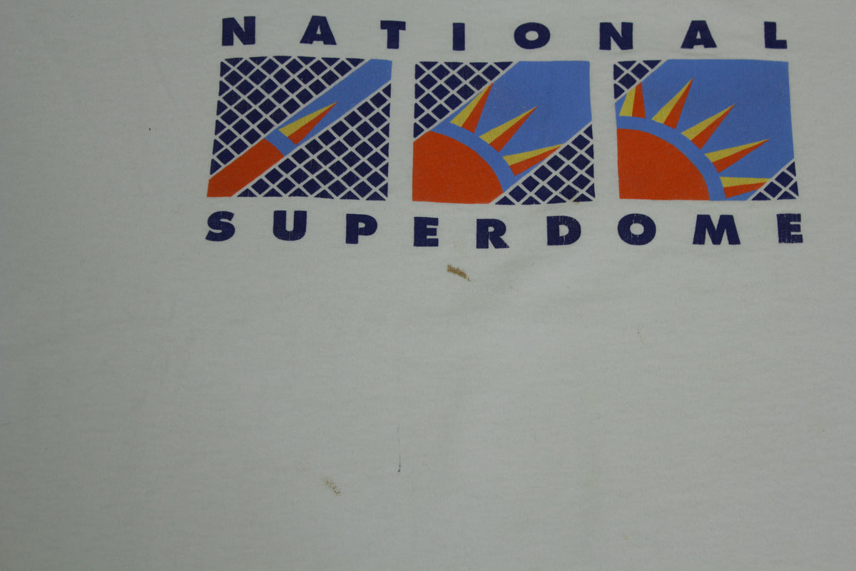 National Superdome Vintage 90's Tourist 1993 New Orleans Caesars T-Shirt