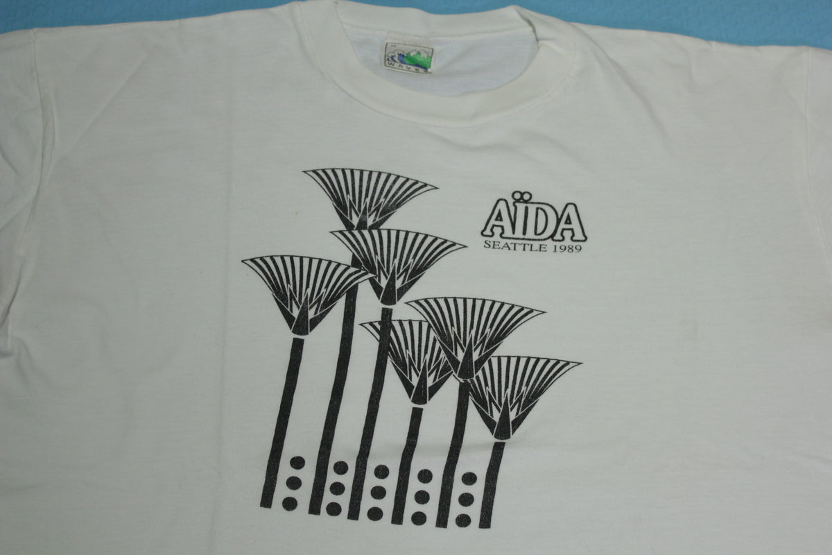 Aida Seattle 1989 Vintage 80's International Opera Show T-Shirt