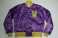 University of Washington Huskies UW Vintage 80's Quilt Lined Satin Coaches Jacket